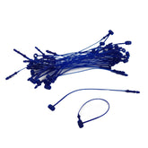 Plastic Price Tags (1 Pack, 500 Pieces) 3 Inch Blue Loops Snap Locks Tying Fastener Hooks Ties Pins